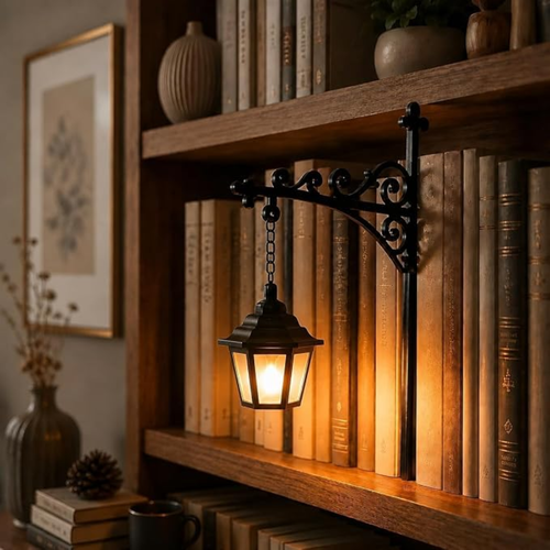 Linterna decorativa para libros