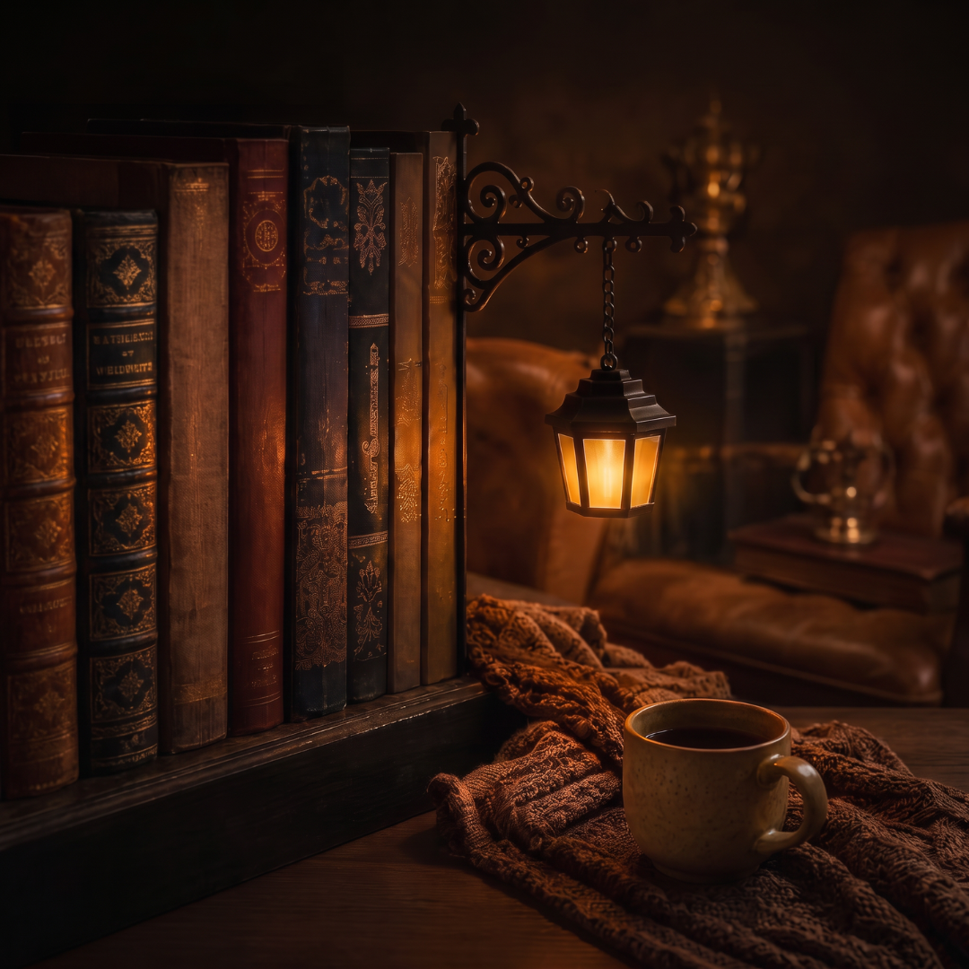 Linterna decorativa para libros