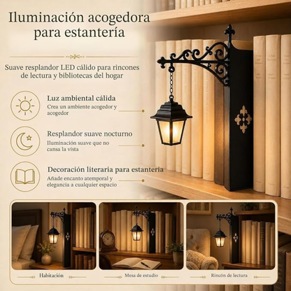 Linterna decorativa para libros